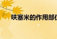 呋塞米的作用部位是（呋塞米的作用）