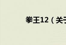 拳王12（關(guān)于拳王12的介紹）