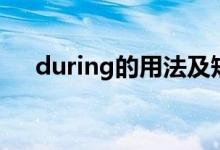 during的用法及短語(yǔ)（during的用法）