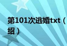 第101次逃婚txt（關于第101次逃婚txt的介紹）