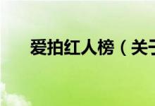 愛拍紅人榜（關(guān)于愛拍紅人榜的介紹）