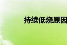 持續(xù)低燒原因（持續(xù)低燒原因）