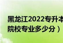 黑龍江2022專(zhuān)升本征集志愿投檔分?jǐn)?shù)線（各院校專(zhuān)業(yè)多少分）