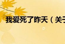 我愛死了昨天（關(guān)于我愛死了昨天的介紹）