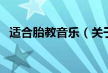 適合胎教音樂(關(guān)于適合胎教音樂的介紹)