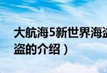大航海5新世界海盜（關(guān)于大航海5新世界海盜的介紹）