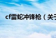 cf雷蛇沖鋒槍（關(guān)于cf雷蛇沖鋒槍的介紹）