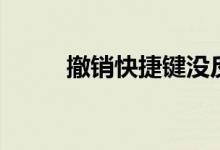 撤銷(xiāo)快捷鍵沒(méi)反應(yīng)（撤銷(xiāo)快捷鍵）