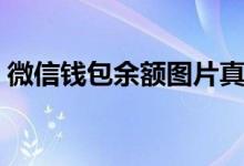 微信錢包余額圖片真實（微信錢包余額圖片）