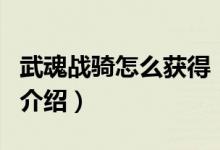 武魂戰(zhàn)騎怎么獲得（關于武魂戰(zhàn)騎怎么獲得的介紹）
