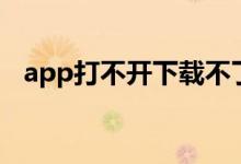 app打不開下載不了（app打不開怎么辦）