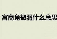 宮商角徵羽什么意思（宮商角徵羽什么意思）