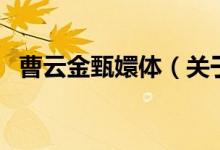 曹云金甄嬛體（關于曹云金甄嬛體的介紹）
