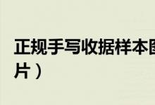 正規(guī)手寫收據樣本圖片（正規(guī)手寫收據樣本圖片）