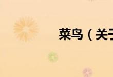 菜鳥（關(guān)于菜鳥的介紹）