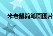 米老鼠簡筆畫圖片大全（米老鼠簡筆畫）