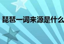 琵琶一詞來源是什么（琵琶一詞來源于什么）