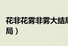花非花霧非霧大結(jié)局視頻（花非花霧非霧大結(jié)局）