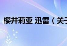 櫻井莉亞 迅雷（關于櫻井莉亞 迅雷的介紹）