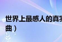世界上最感人的真實(shí)故事（世界上最感人的歌曲）