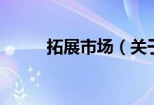 拓展市場（關(guān)于拓展市場的介紹）