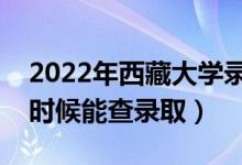 2022年西藏大學(xué)錄取時間及查詢?nèi)肟冢ㄊ裁磿r候能查錄?。?class=