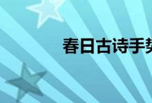 春日古詩手勢(shì)舞(春日古詩)