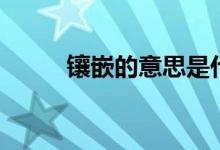 鑲嵌的意思是什么（鑲嵌的意思）