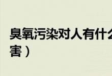 臭氧污染對人有什么壞處（臭氧污染對人的危害）