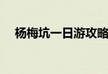 楊梅坑一日游攻略民宿（楊梅坑一日游）