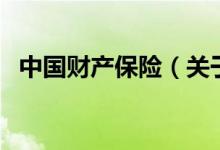 中國(guó)財(cái)產(chǎn)保險(xiǎn)（關(guān)于中國(guó)財(cái)產(chǎn)保險(xiǎn)的介紹）