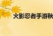 火影忍者手游秋風（火影忍者資料）