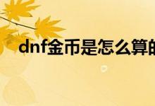dnf金幣是怎么算的（dnf金幣使用限制）