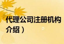 代理公司注冊機構（關于代理公司注冊機構的介紹）
