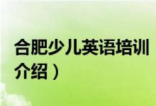合肥少兒英語(yǔ)培訓(xùn)（關(guān)于合肥少兒英語(yǔ)培訓(xùn)的介紹）