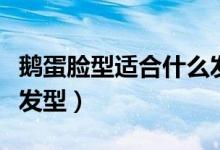 鵝蛋臉型適合什么發(fā)型女（鵝蛋臉型適合什么發(fā)型）