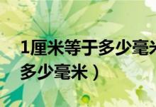 1厘米等于多少毫米用分數(shù)表示（1厘米等于多少毫米）
