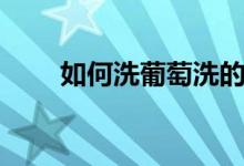 如何洗葡萄洗的干凈（如何洗葡萄）