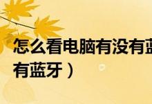 怎么看電腦有沒有藍(lán)牙驅(qū)動(dòng)（怎么看電腦有沒有藍(lán)牙）