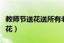 教師節(jié)送花送所有老師嗎(教師節(jié)送花送什么花)