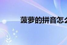 菠蘿的拼音怎么寫（菠蘿的拼音）