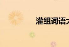 灌組詞語大全（灌組詞）