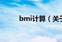 bmi計(jì)算（關(guān)于bmi計(jì)算的介紹）