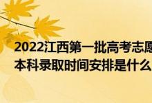 2022江西第一批高考志愿填報時間（2022江西高考提前批本科錄取時間安排是什么）