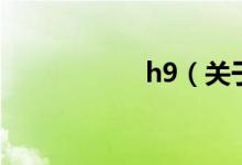 h9（關于h9的介紹）