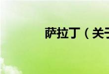 薩拉丁(關(guān)于薩拉丁的介紹)