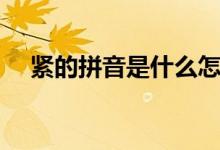 緊的拼音是什么怎么組詞（緊的拼音是）