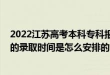 2022江蘇高考本科專(zhuān)科報(bào)考時(shí)間（2022江蘇高考專(zhuān)科批次的錄取時(shí)間是怎么安排的）