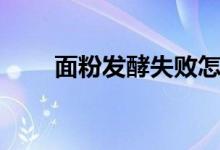 面粉發(fā)酵失敗怎么補(bǔ)救（面粉發(fā)酵）
