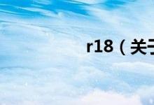 r18（關于r18的介紹）